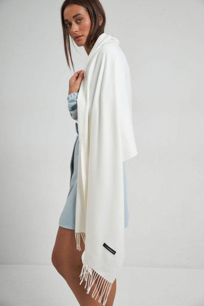 Scarf, solid cashmere