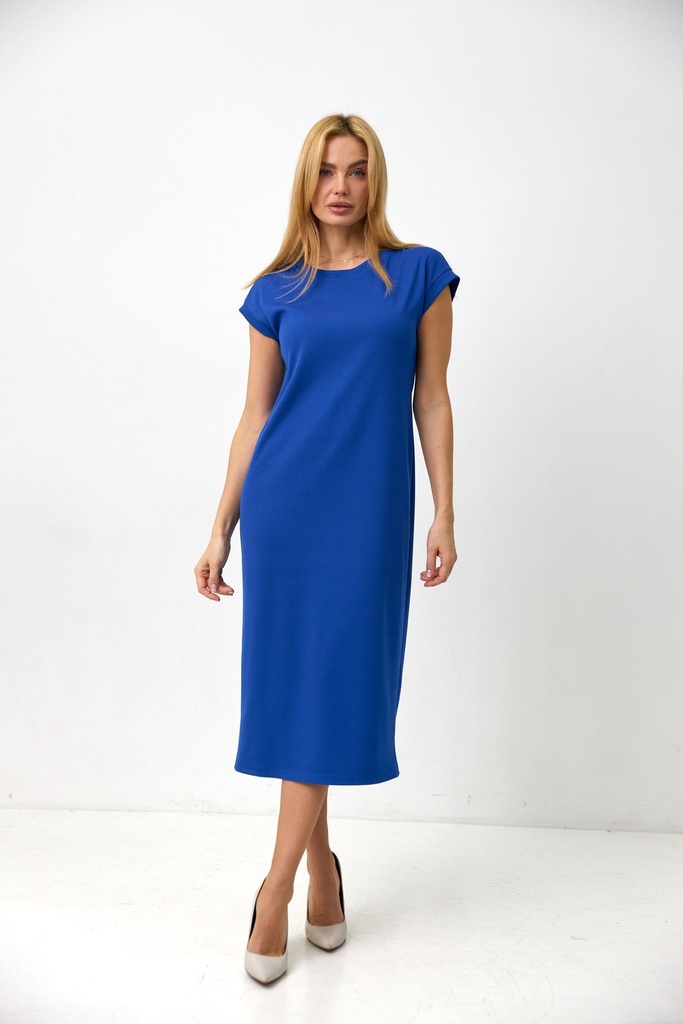 Rochie dreaptă din coastă cu fante