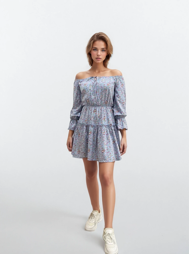 Rochie mini pe elastic