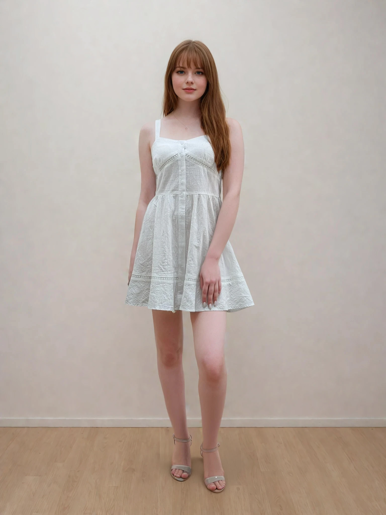 Sundress with buttons