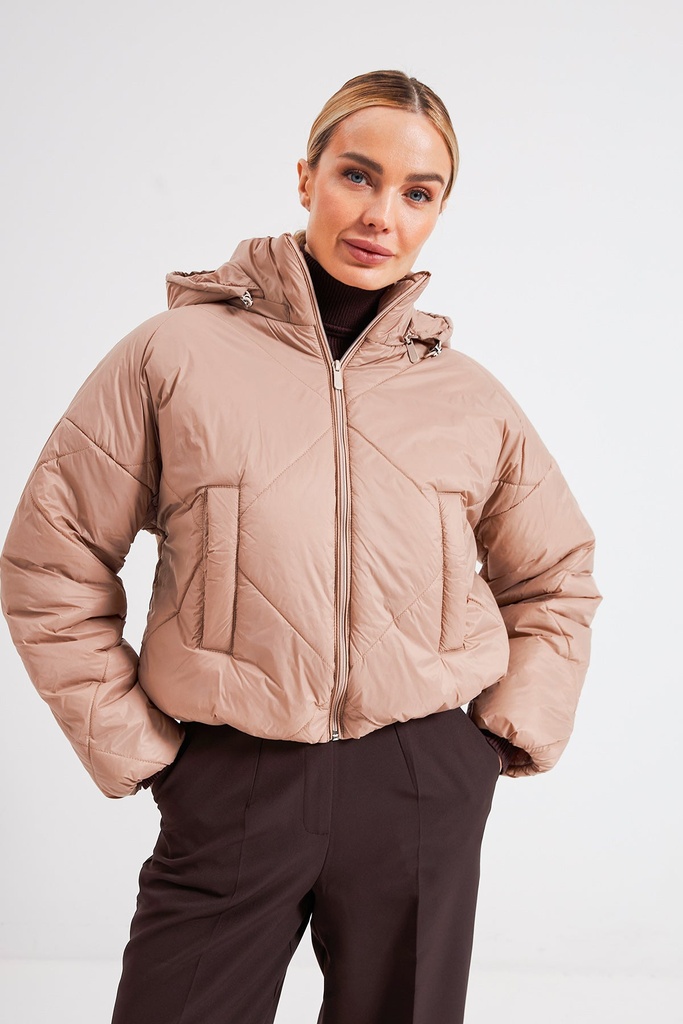 Jacket with detachable hood