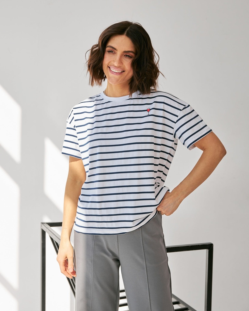 Tricou in dungi cu broderie PAHAR