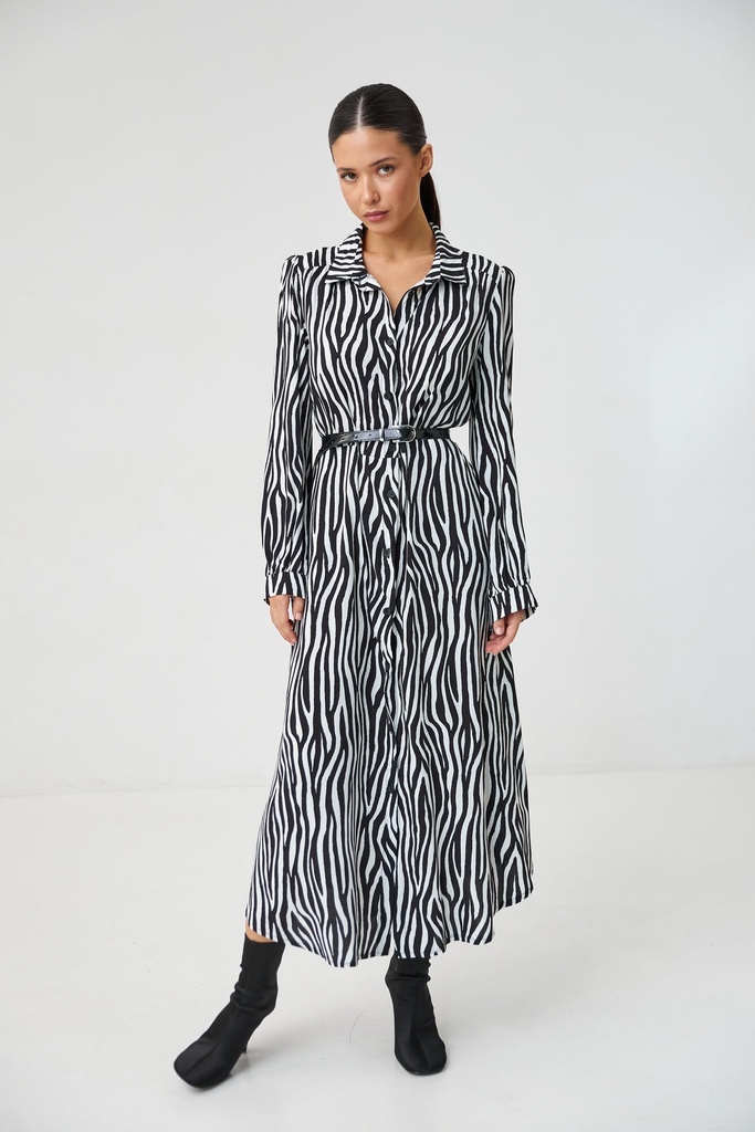 Rochie maxi cu mâneci lungi 