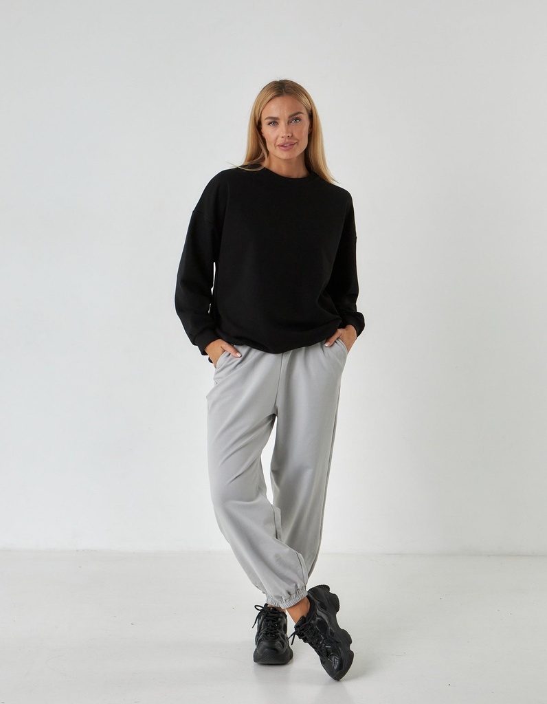 Jogger pants made of double cotton fabric "JOAN"