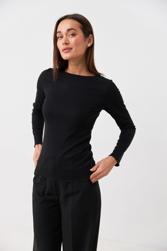 Long sleeve top with cutout